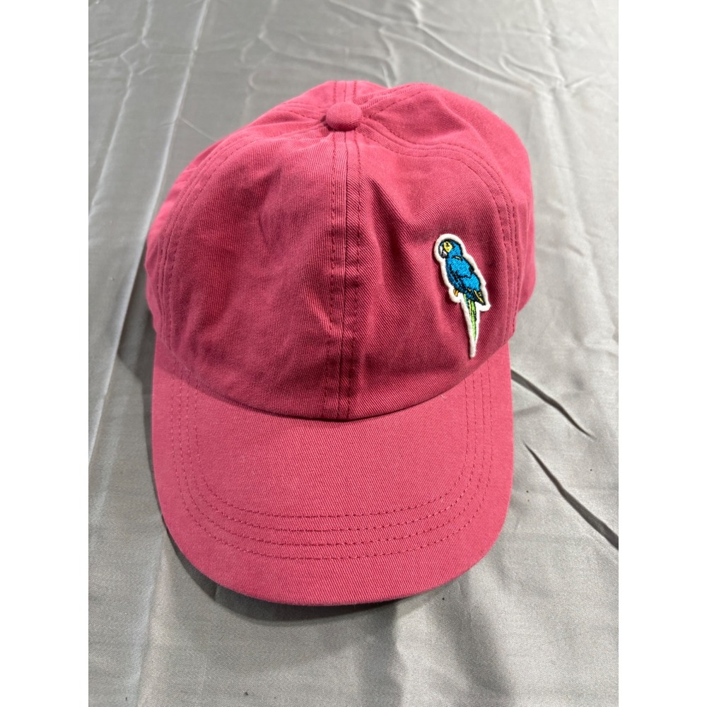 Margaritaville Pink Cotton Parrot Embroidered Dad Hat Adjustable Baseball Cap